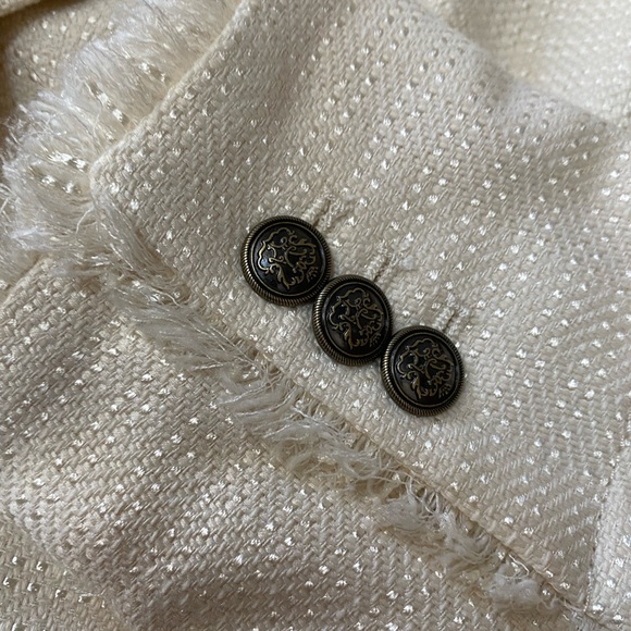 BR cream textured blazer jacket - new - Picture 4 of 6